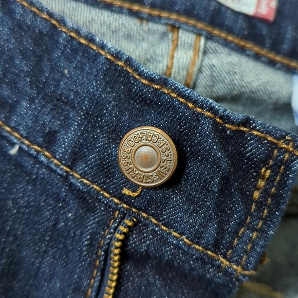 Levi's Y2K 529 Classic Dark Wash Mid Rise Curvy Boot Cut Jeans 8 - Picture 10 of 15